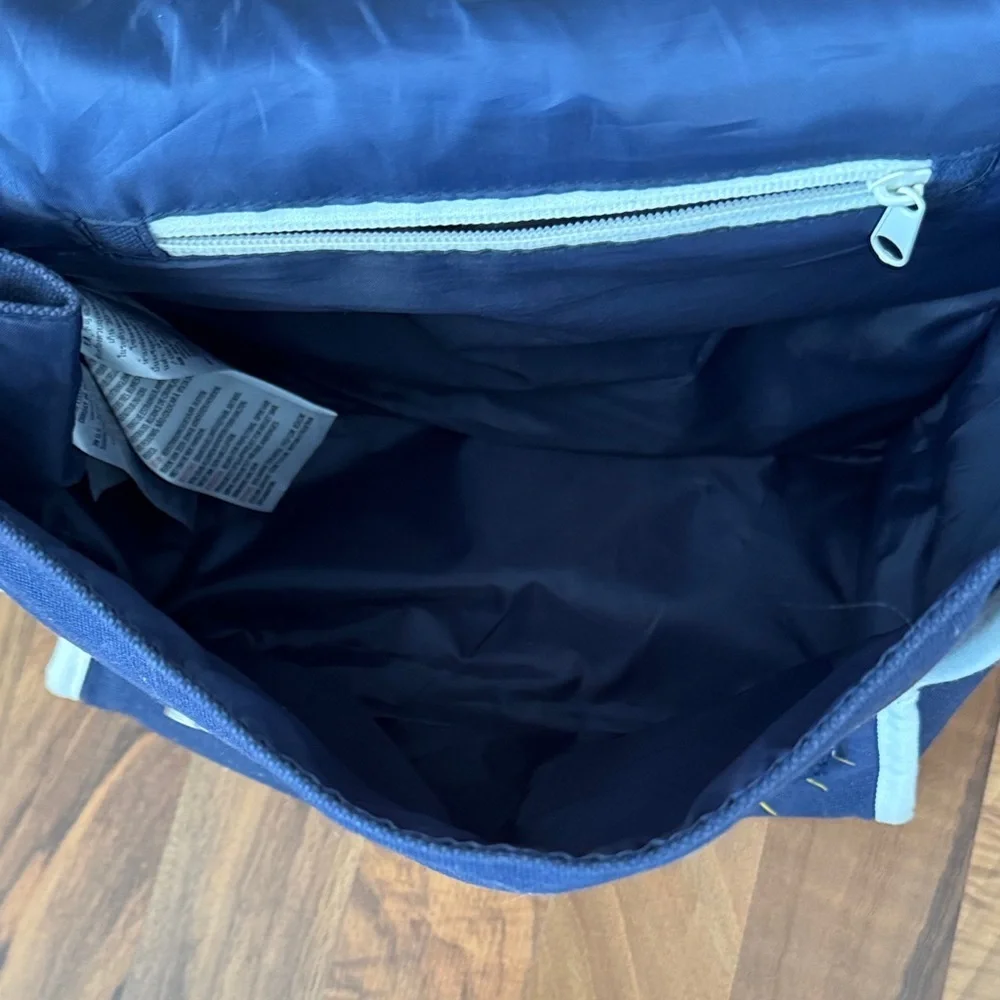 Vintage Disney Navy and Brown Mickey Mouse Backpack
